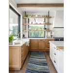 Kaleen Marble Collection Dark Blue Area Rug 8' x 11'