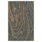 Kaleen Marble Collection Light Denim Throw Rug 2\' x 3\'