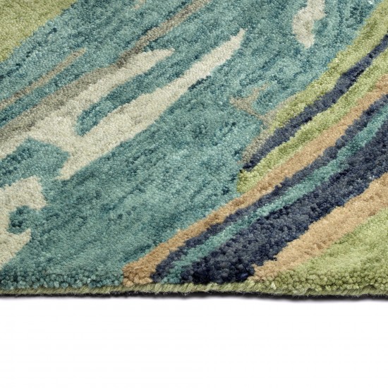 Kaleen Marble Collection Light Green Area Rug 5' x 7'9"