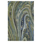 Kaleen Marble Collection Light Green Area Rug 9'6" x 13'