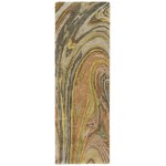 Kaleen Marble Collection Multi Salmon Runner 2'6" x 8'