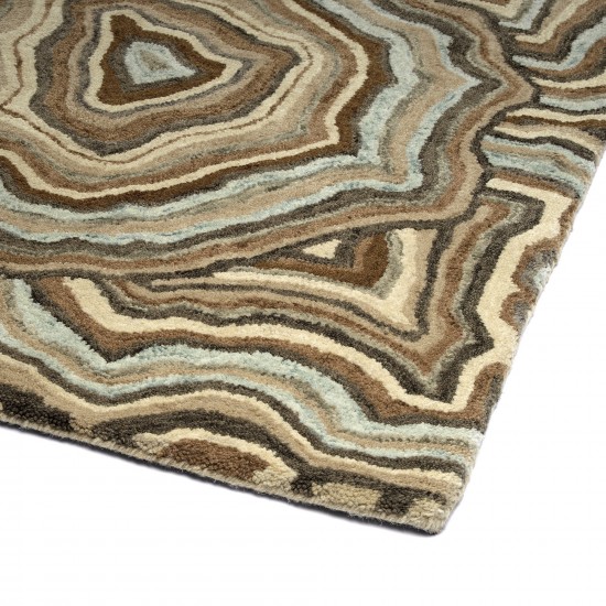 Kaleen Marble Collection Dark Brown Throw Rug 2' x 3'