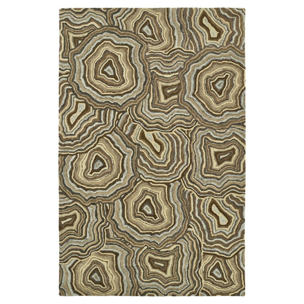 Kaleen Marble Collection Dark Brown Runner 2'6" x 8'