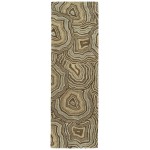 Kaleen Marble Collection Dark Brown Runner 2'6" x 8'