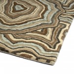 Kaleen Marble Collection Dark Brown Area Rug 5' x 7'9"