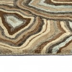 Kaleen Marble Collection Dark Brown Area Rug 5' x 7'9"