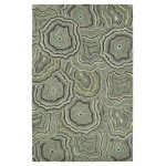 Kaleen Marble Collection Light Teal Throw Rug 2' x 3'