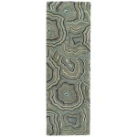 Kaleen Marble Collection Light Teal Area Rug 9'6" x 13'