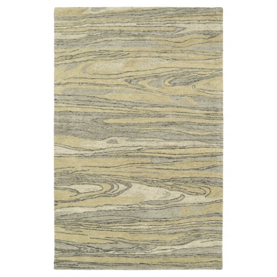 Kaleen Marble Collection Sand Gray Throw Rug 2' x 3'