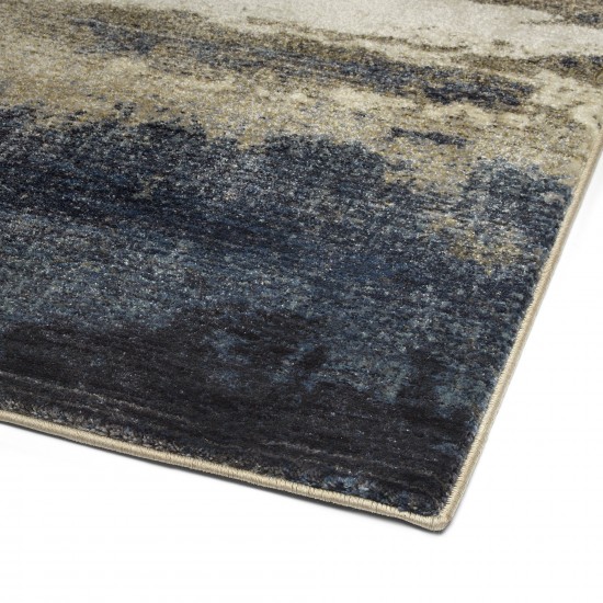 Kaleen Maya Collection Dark Blue Throw Rug 1'10" x 2'6"