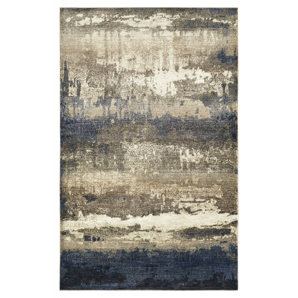 Kaleen Maya Collection Dark Blue Area Rug 7'3" x 7'3"