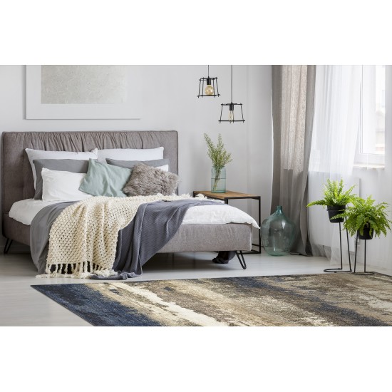 Kaleen Maya Collection Dark Blue Area Rug 8'4" x 11'7"