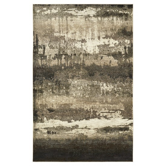 Kaleen Maya Collection Light Brown Area Rug 5'3" x 7'10"