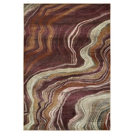 Kaleen Maya Collection Light Cranberry Throw Rug 1'10" x 2'6"