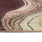 Kaleen Maya Collection Light Cranberry Throw Rug 1'10" x 2'6"