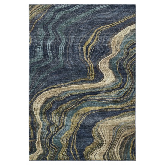 Kaleen Maya Collection MYA02-10 Denim Throw Rug 1'10" x 2'6"