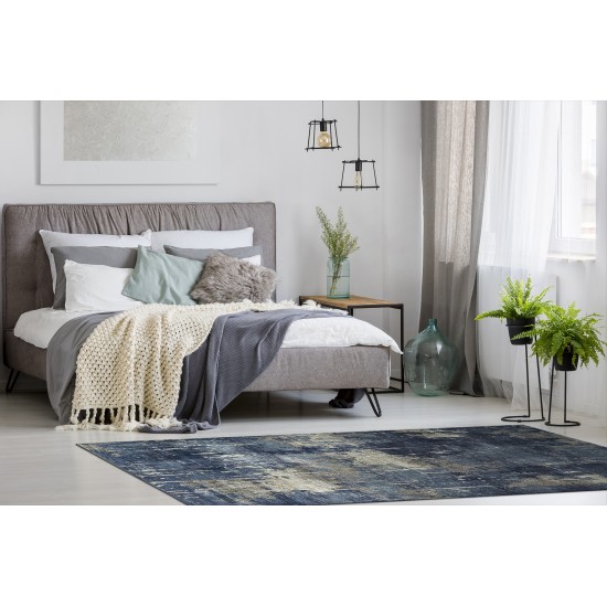 Kaleen Maya Collection MYA03-10 Denim Area Rug 7'10" x 10'10"