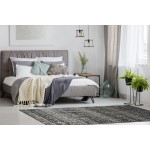 Kaleen Maya Collection Light Grey Area Rug 5'3" x 7'10"