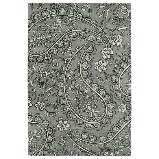 Kaleen Melange Collection Dark Grey Throw Rug 2' x 3'