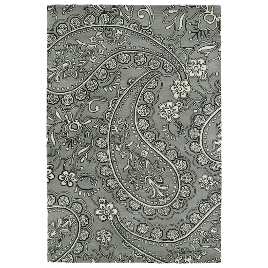 Kaleen Melange Collection Dark Grey Area Rug 5' x 7'9"