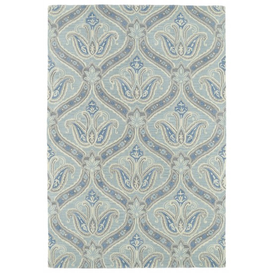 Kaleen Melange Collection Light Spa Area Rug 5' x 7'9"