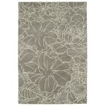 Kaleen Melange Collection Dark Taupe Throw Rug 3' x 5'