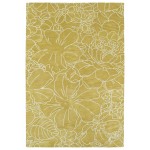 Kaleen Melange Collection Bright Yellow Throw Rug 2' x 3'