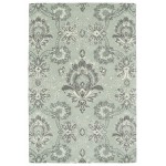 Kaleen Melange Collection Mint Gray Throw Rug 3' x 5'