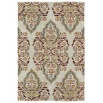 Kaleen Melange Collection Mushroom Brick Throw Rug 2' x 3'