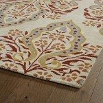 Kaleen Melange Collection Mushroom Brick Area Rug 5' x 7'9"