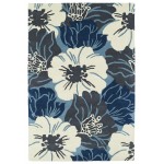 Kaleen Melange Collection Dark Blue Throw Rug 3' x 5'