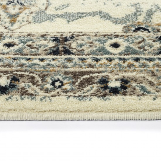 Kaleen Memphis Light Ivory Area Rug 3'11" x 5'7"