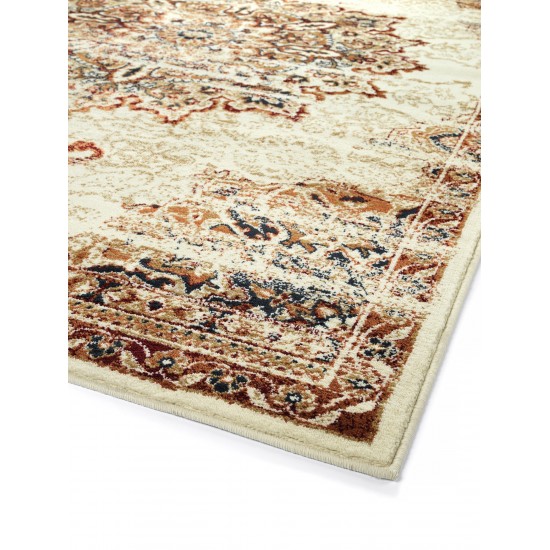 Kaleen Memphis Light Cream Area Rug 3'11" x 5'7"