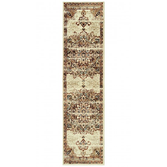 Kaleen Memphis Light Cream Area Rug 3'11" x 5'7"