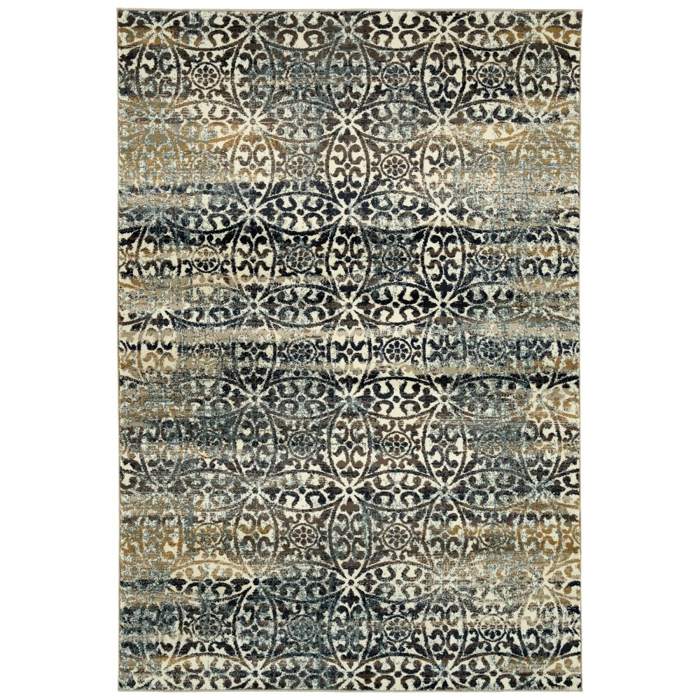 Kaleen Memphis Multi Chocolate Area Rug 5'3" x 7'6" Kaleen Memphis Multi Chocolate Area Rug 5'3" x 7'6"
