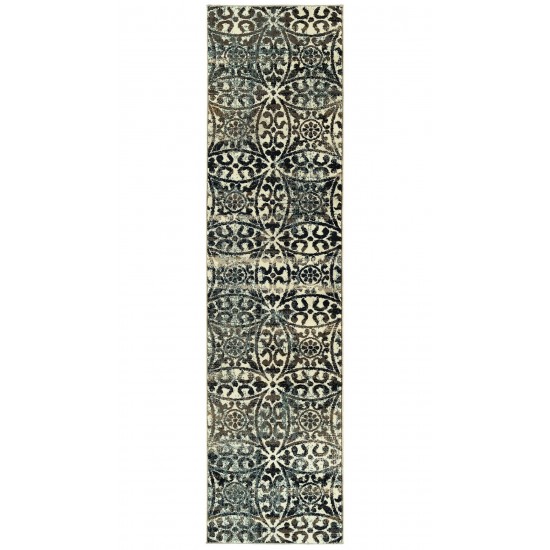 Kaleen Memphis Multi Chocolate Area Rug 5'3" x 7'6"
