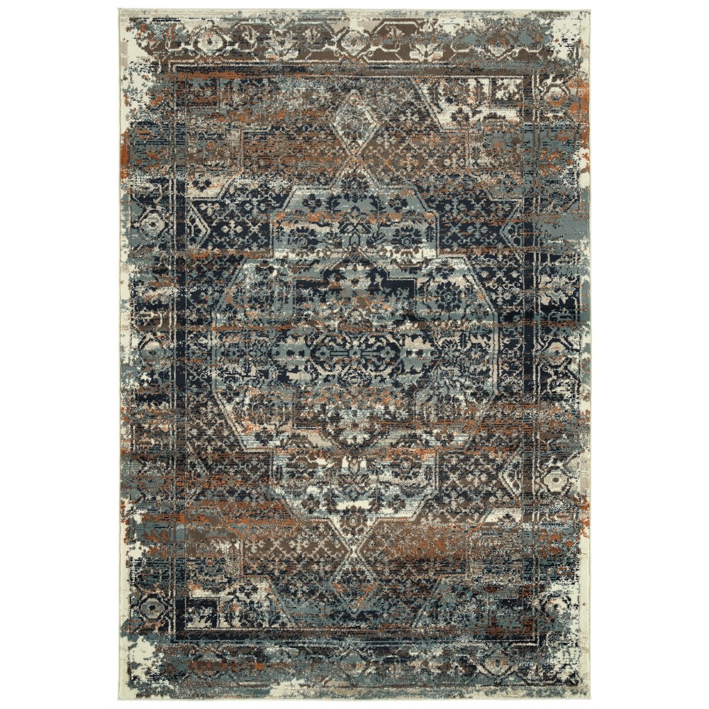 Kaleen Memphis Dark Blue Runner 2' x 7'8"