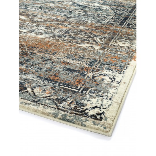 Kaleen Memphis Dark Blue Area Rug 3'11" x 5'7"