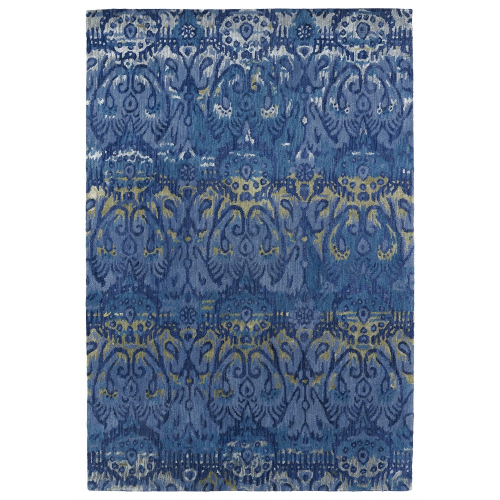 Kaleen Mercery Collection Dark Azure Throw Rug 2' x 3'