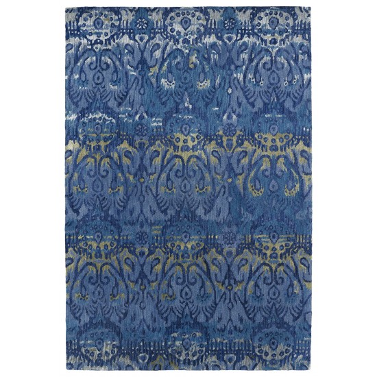 Kaleen Mercery Collection Dark Azure Area Rug 3'6" x 5'6"