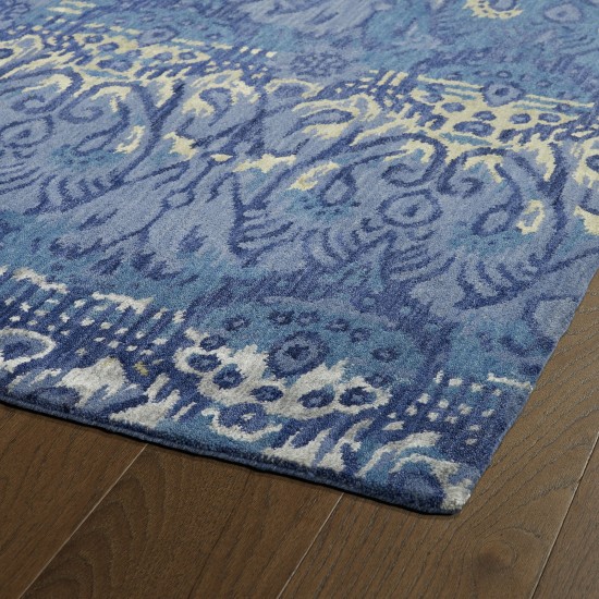 Kaleen Mercery Collection Dark Azure Area Rug 3'6" x 5'6"