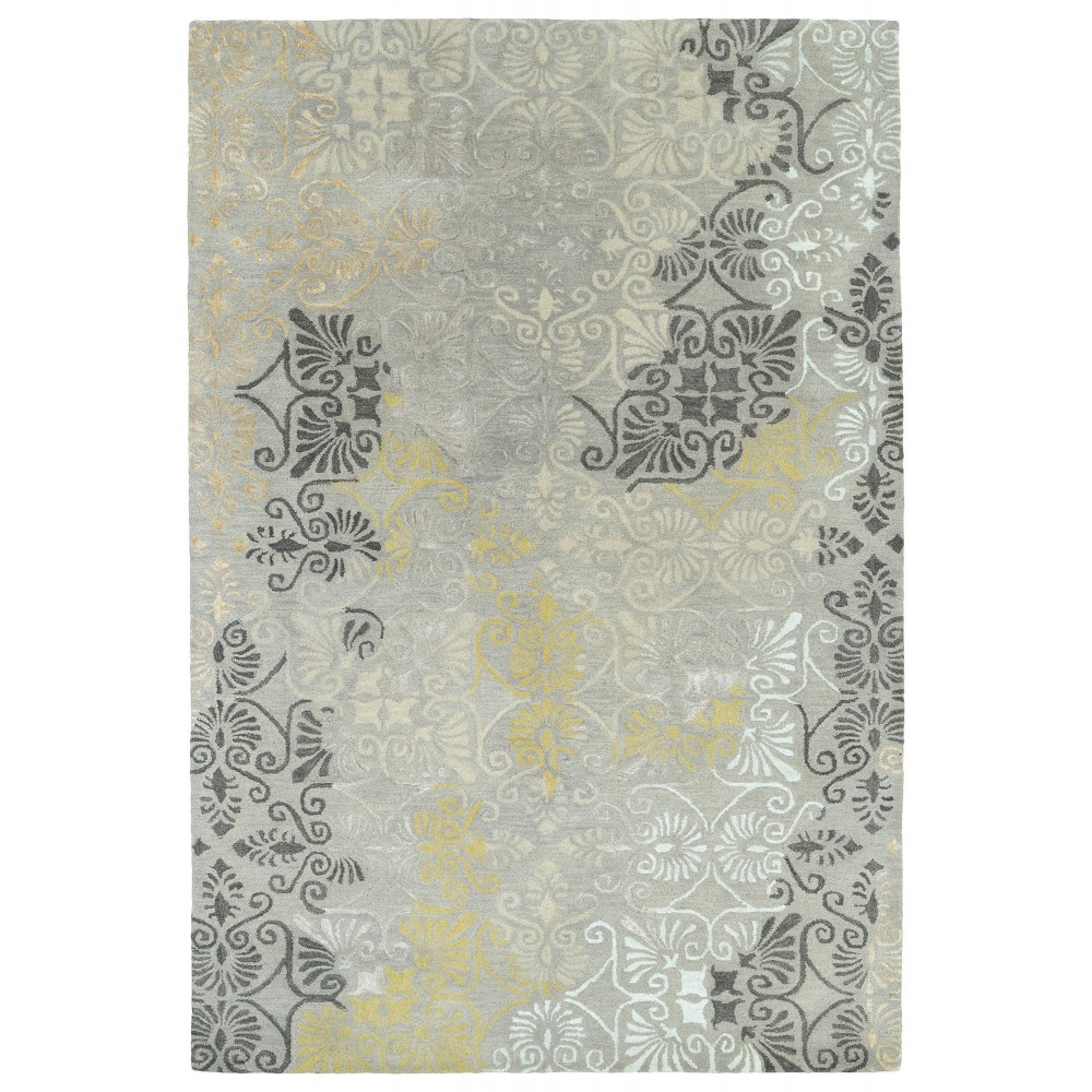 Kaleen Mercery Collection Gray DarkGray Area Rug 8' x 11' Kaleen Mercery Collection Gray DarkGray Area Rug 8' x 11'