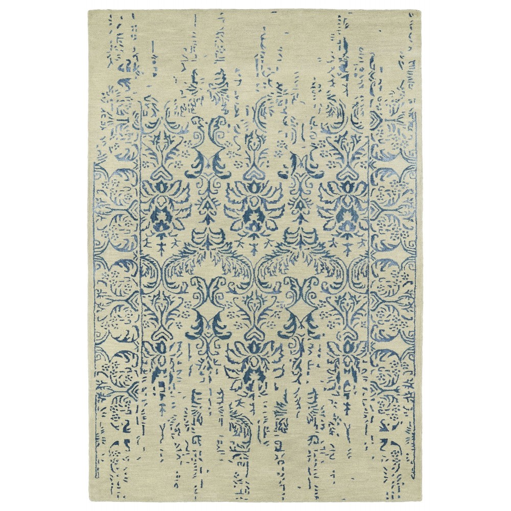 Kaleen Mercery Collection Light Blue Area Rug 3'6" x 5'6"