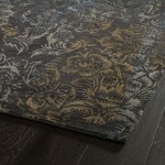 Kaleen Mercery Collection Dark Charcoal Area Rug 3'6" x 5'6"