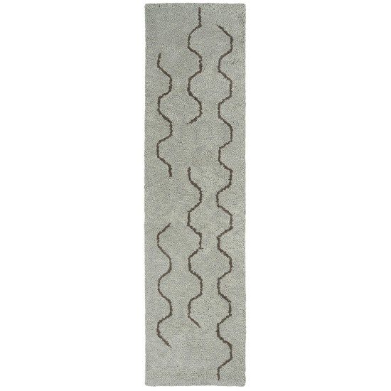 Kaleen Micha Collection Silver Brown Runner 2' x 8'