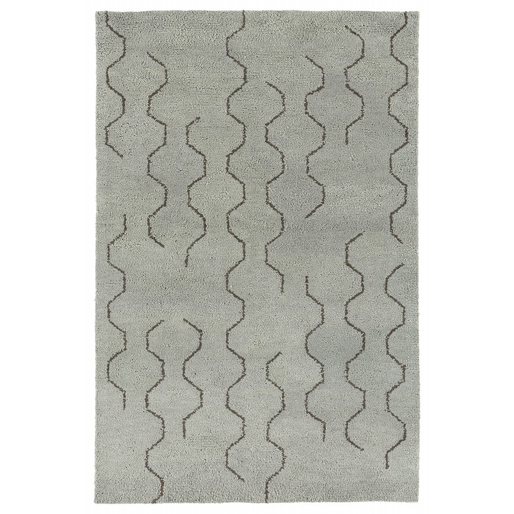 Kaleen Micha Collection Silver Brown Area Rug 3'6" x 5'6"