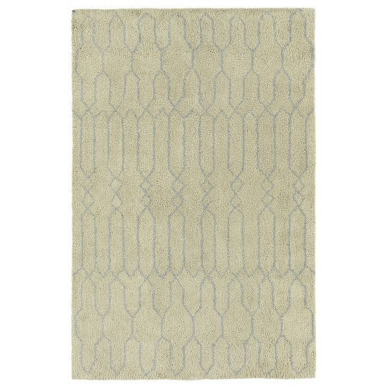 Kaleen Micha Collection Ivory Silver Area Rug 3'6" x 5'6"