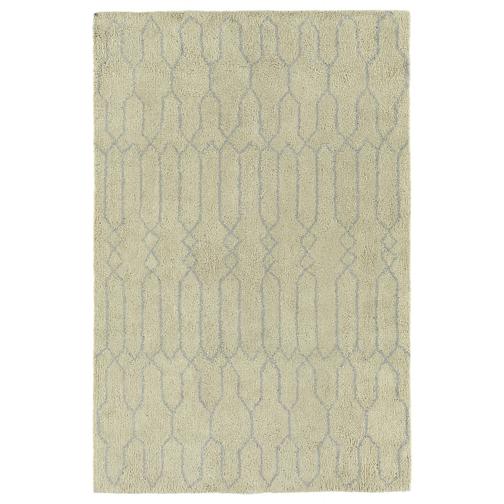 Kaleen Micha Collection Ivory Silver Area Rug 3'6" x 5'6"