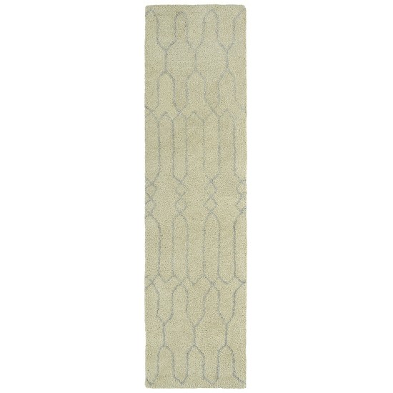 Kaleen Micha Collection Ivory Silver Area Rug 3'6" x 5'6"