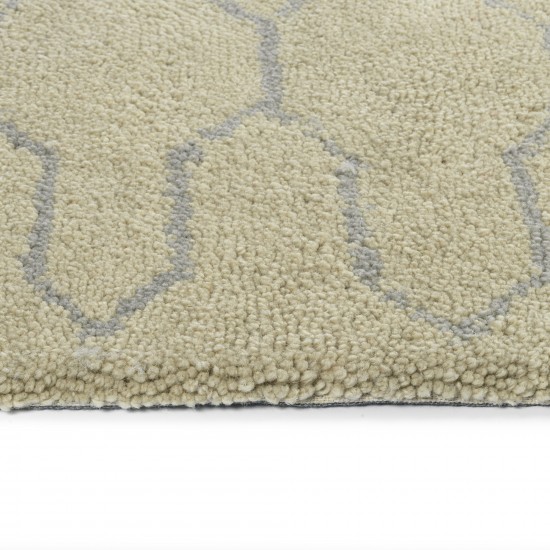 Kaleen Micha Collection Ivory Silver Area Rug 9'6" x 13'